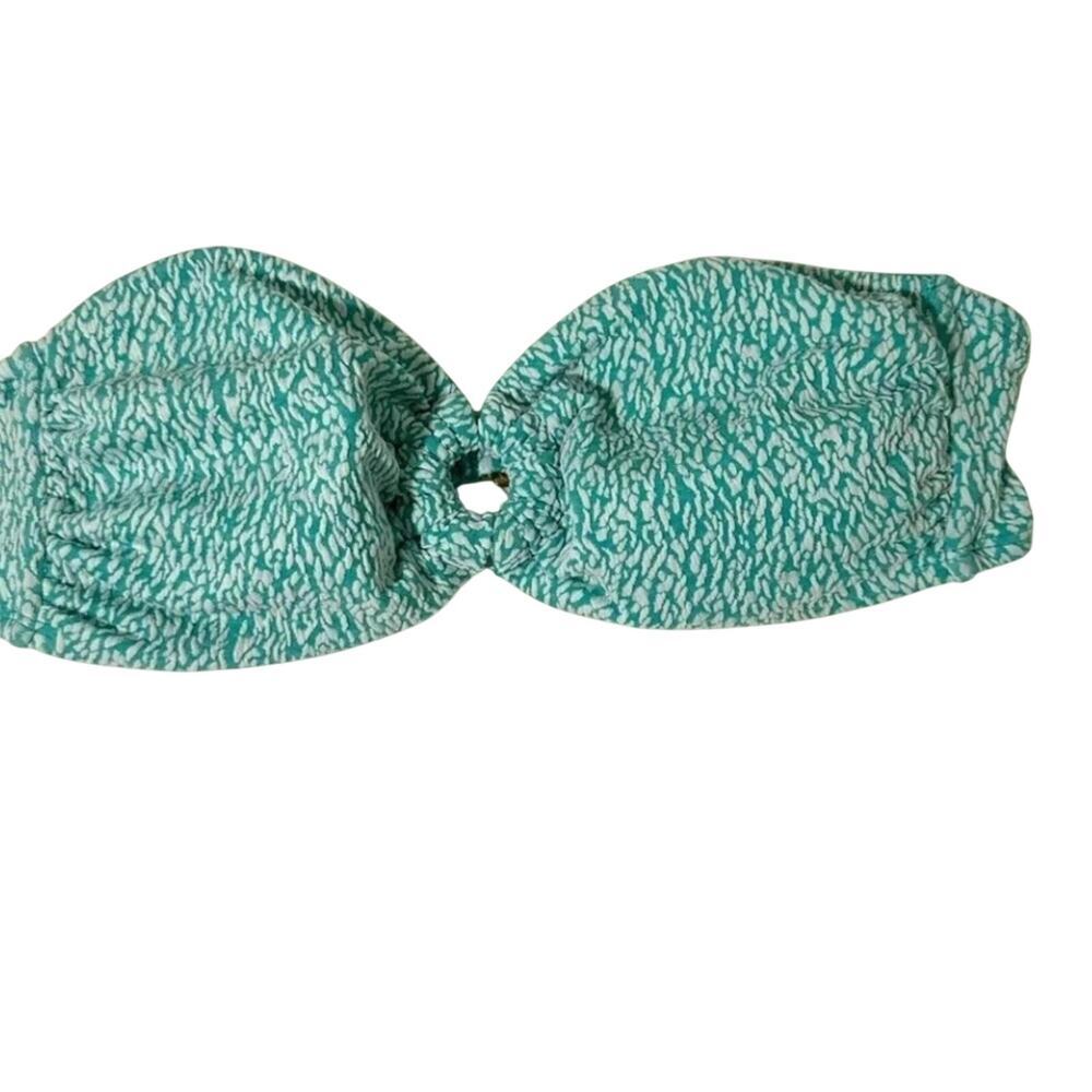 Stylish Turquoise Women's Strapless Bikini Top